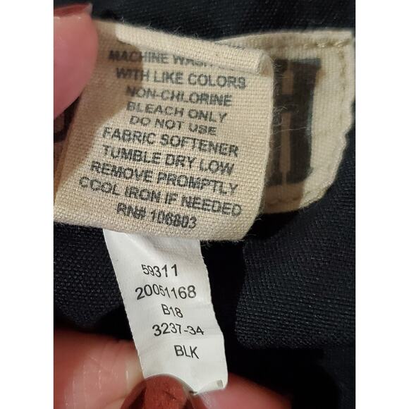 Duluth Trading Co Mens Dry on the Fly Cargo Pants Size XLx34 Black Chore Work - Picture 6 of 9